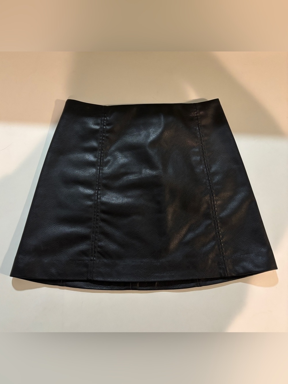 Faux Leather Mini Skirt